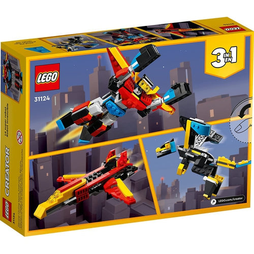 LEGO® Creator 3in1 سپر روبوٹ 31124 | 159 ٹکڑوں کی تعمیر کے بلاکس / 6 سال سے زیادہ عمر کے تخلیقی بچوں کے لیے تعمیراتی سیٹ 