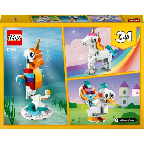 LEGO Creator Magical Unicorn 31140 Building Toy Set (145 Pieces) | مجموعة البناء للأطفال من سن 7+