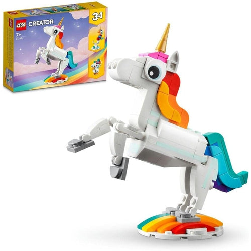 LEGO Creator Magical Unicorn 31140 Building Toy Set (145 Pieces) | مجموعة البناء للأطفال من سن 7+