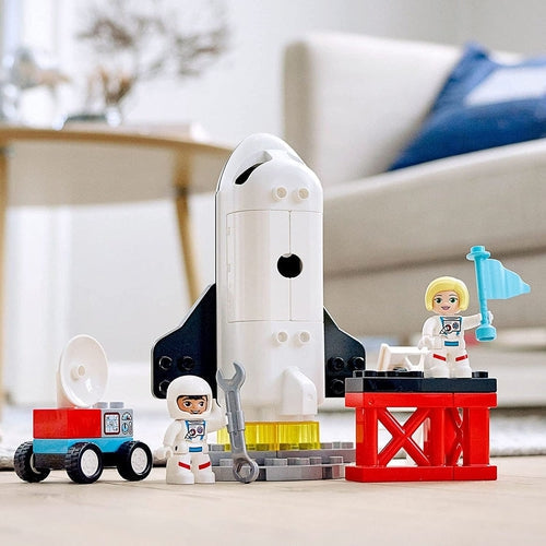 LEGO® DUPLO ٹاؤن اسپیس شٹل مشن راکٹ 10944 | 2+ سال کے بچوں کے لیے 23 ٹکڑوں کا تعمیراتی سیٹ 