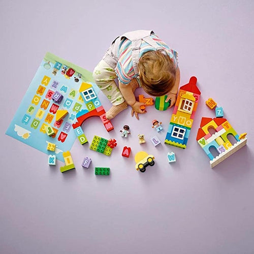 مجموعة بناء LEGO® DUPLO® Classic Alphabet Town 10935 | طقم بناء مكون من 87 قطعة للأطفال من سن 1+