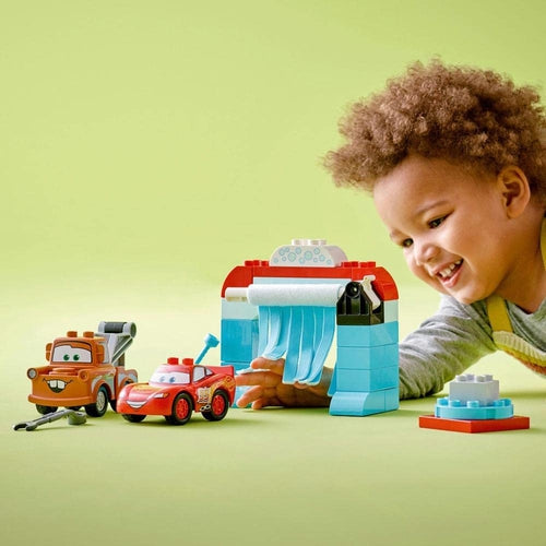 LEGO® DUPLO® ǀ Disney and Pixar’s Cars Lightning McQueen & Mater’s Car Wash Fun 10996 (29 Pieces) | Construction Set for Kids Age 4+
