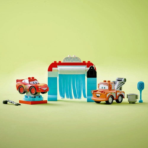 LEGO® DUPLO® ǀ Disney and Pixar’s Cars Lightning McQueen & Mater’s Car Wash Fun 10996 (29 Pieces) | Construction Set for Kids Age 4+