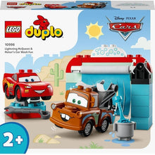Load image into Gallery viewer, LEGO® DUPLO® ǀ Disney and Pixar’s Cars Lightning McQueen &amp; Mater’s Car Wash Fun 10996 (29 Pieces) | Construction Set for Kids Age 4+
