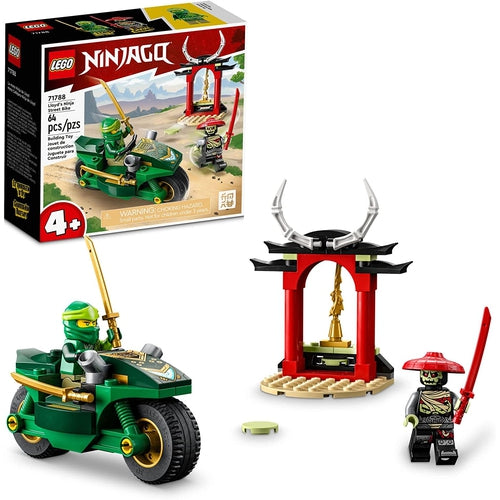 LEGO® NINJAGO Lloyd's Ninja Street Bike 71788 | 4+ سال کی عمر کے تخلیقی بچوں کے لیے 64 پیسز آسان تعمیراتی سیٹ 