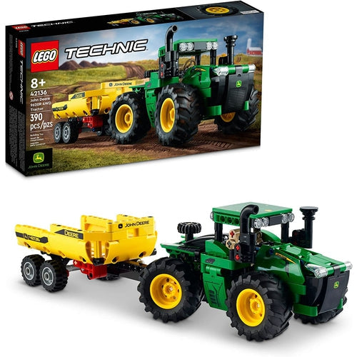 LEGO R Technic John Deere 9620R 4WD Tractor 42136 | 390 Pieces Construction set for creative children age 8+