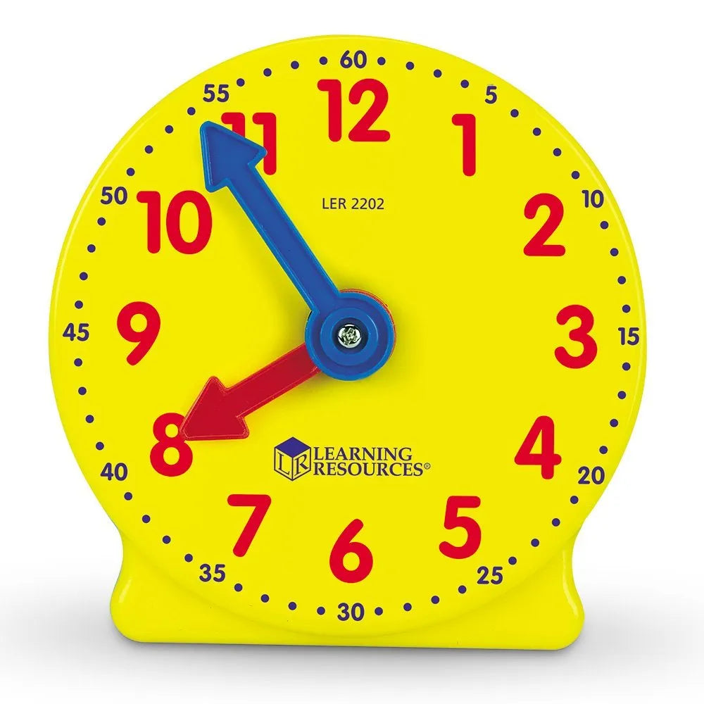 Big Time™ Geared Mini-Clocks, Set of 6 - LER2202 | Math Educational Set by Learning Resources for Kids Age 5+