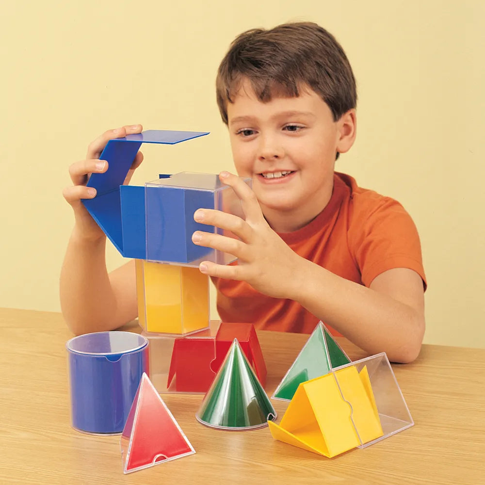 Learning Resources Folding Geometric Shapes - LER0921 | 16 pcs Math Educational Kit for kids Age 7+