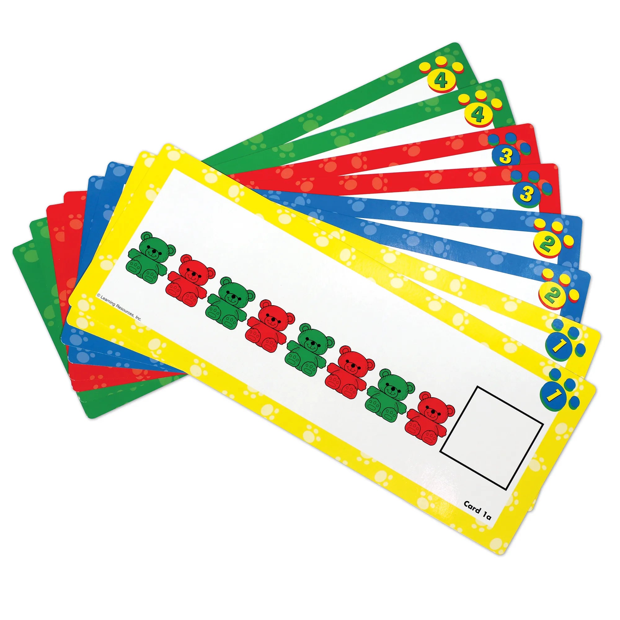تھری بیئر فیملی - پیٹرن کارڈز - LER0753 | لرننگ ریسورسز یو ایس کی جانب سے میتھ سیٹ | عمر 3+