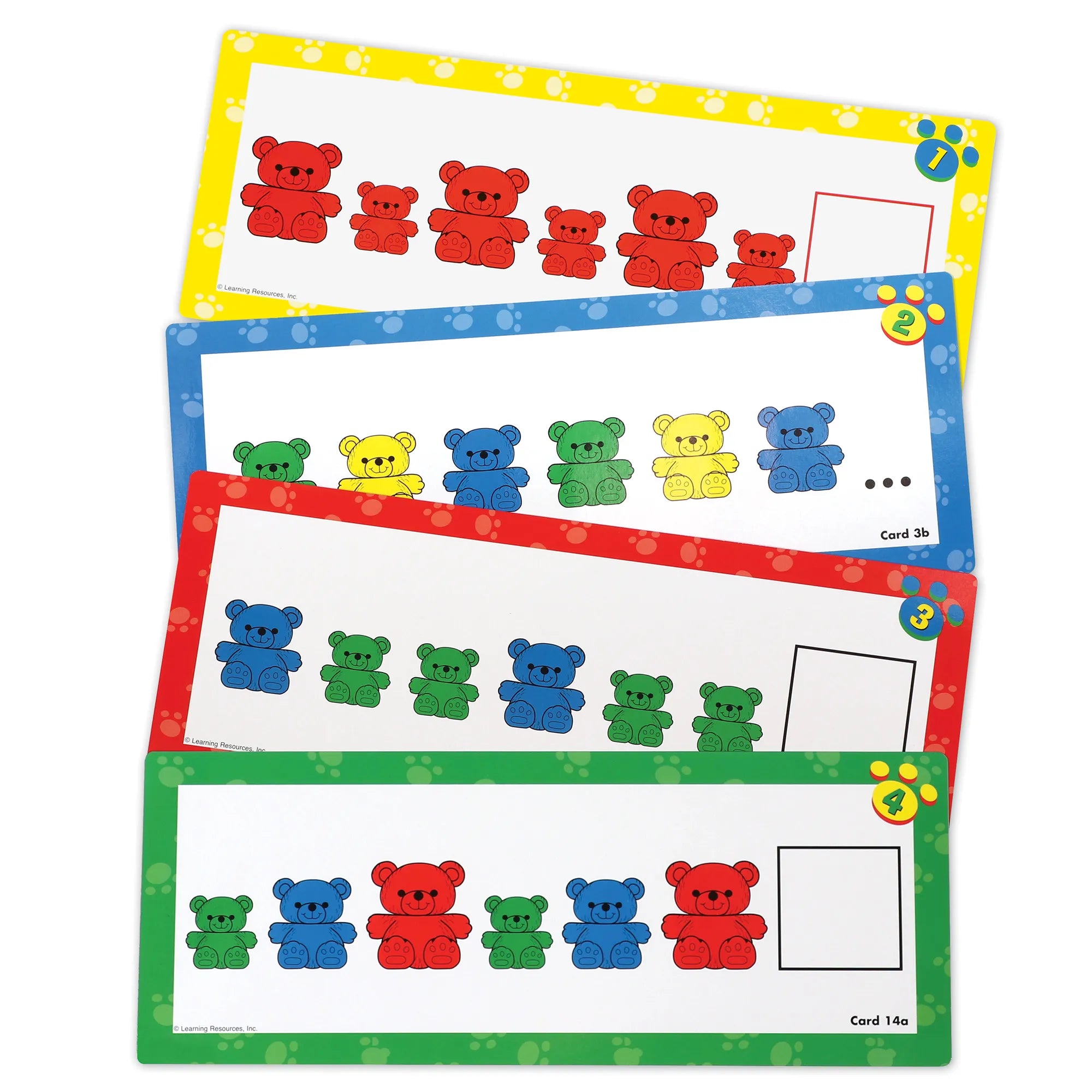 Three Bear Family - Pattern Cards - LER0753 |  Math Set by Learning Resources US | Age 3+