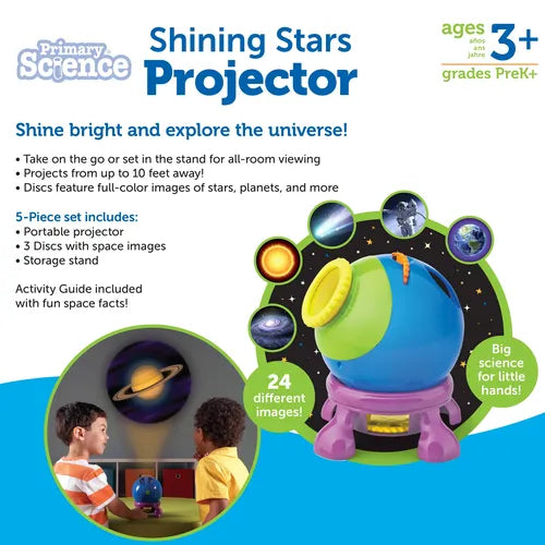 Primary Science® Shining Stars Projector - LER2830 | Science Educational Set by Learning Resources for Kids Age 3+