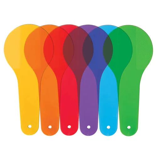 Primary Science® Colour Paddles | 6 pcs Math Set by Learning Resources for Kids Age 3+