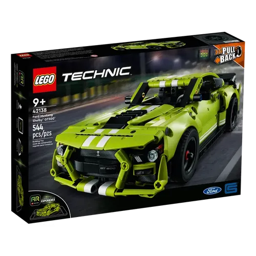 Lego Technic Ford Mustang Shelby GT500 - 42138 | 544 pcs Pull Back Toy Race Car Construction Set for Kids Age 9+