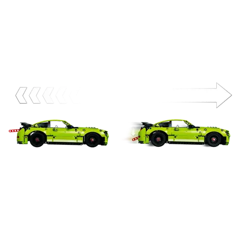 Lego Technic Ford Mustang Shelby GT500 - 42138 | 544 pcs Pull Back Toy Race Car Construction Set for Kids Age 9+