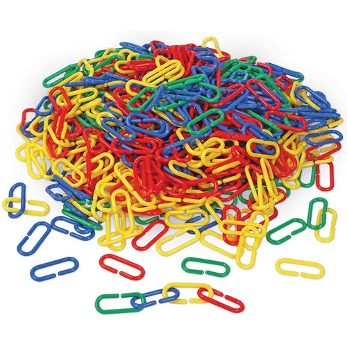 Link 'N' Learn Links Set | Bucket of 500 Assorted Color Links by Learning Resources US | Age 3+