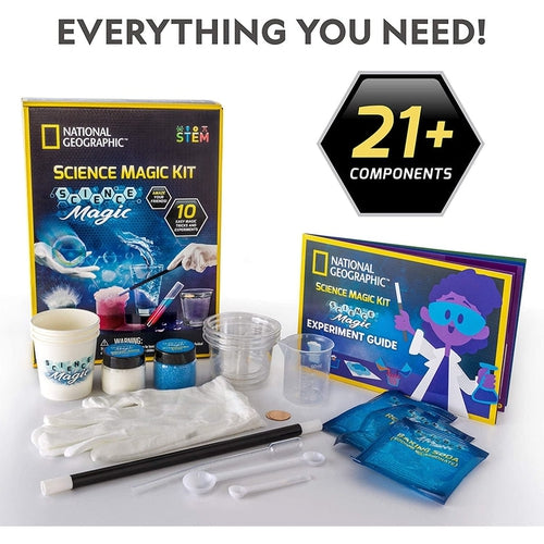 Magic Chemistry Set | 10 Amazing Science Tricks by National Geographic | Age 8+