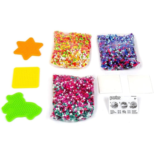 Magical princess - Assorted Fuse Bead Bucket, 8504 pcs, Craft Set by Perler US | Age 6+