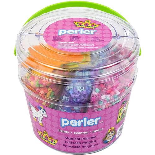 Magical princess - Assorted Fuse Bead Bucket, 8504 pcs, Craft Set by Perler US | Age 6+
