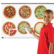 Load image into Gallery viewer, Magnetic Pizza Fractions | 24-Piece Math Set by Learning Resources US | Age 6+
