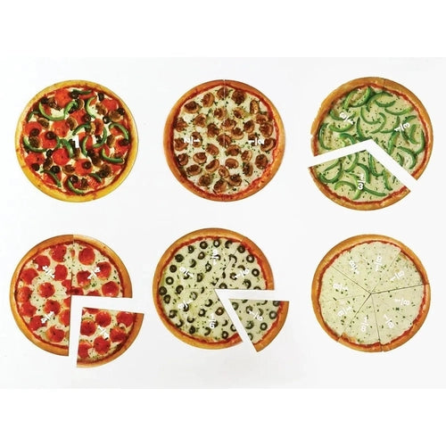 Magnetic Pizza Fractions | 24-Piece Math Set by Learning Resources US | Age 6+