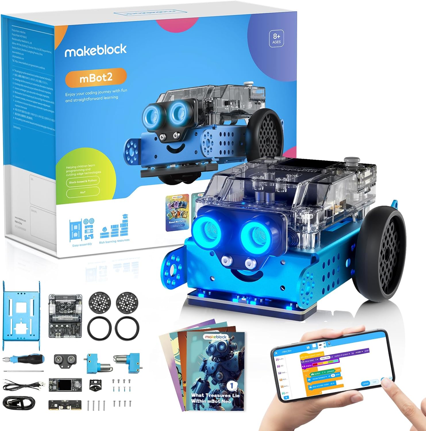 Makeblock mBot2 | Hands-on & Logical Thinking Skills with a Buildable Coding Robot for Kids Age 8+