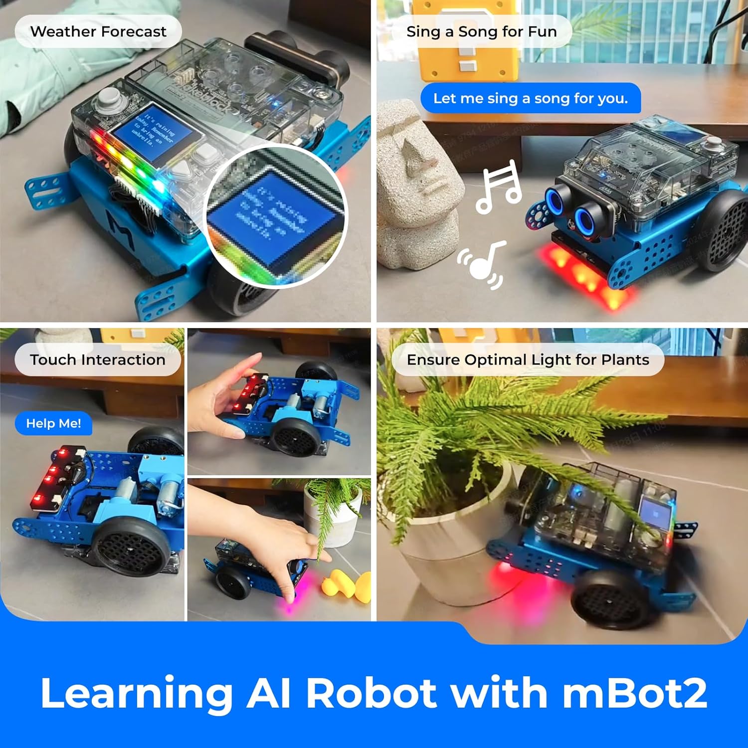 Makeblock mBot2 | Hands-on and Logical Thinking Skills with a Buildable Coding Robot | Tech / Eng Educational Set for Kids Age 8+