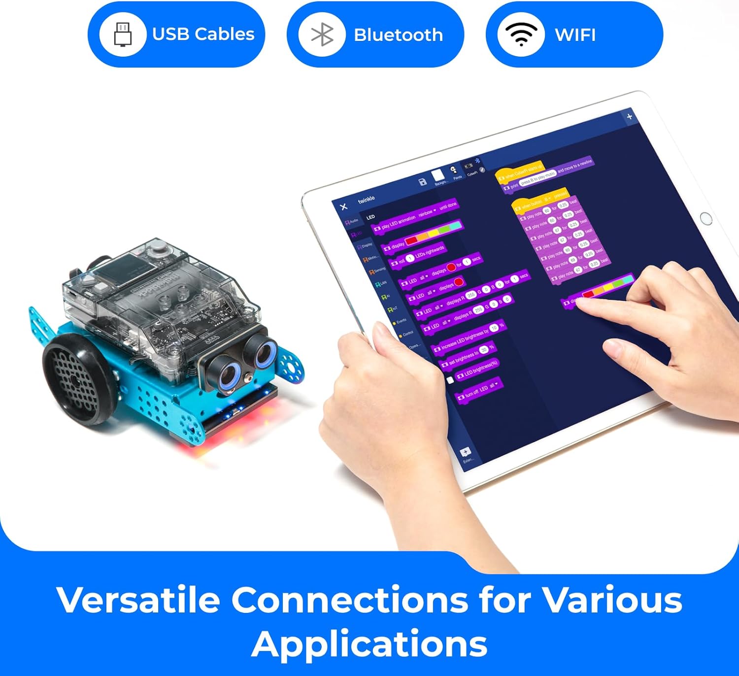 Makeblock mBot2 | Hands-on and Logical Thinking Skills with a Buildable Coding Robot | Tech / Eng Educational Set for Kids Age 8+