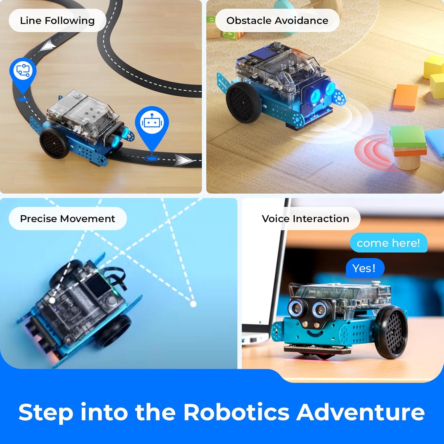 Makeblock mBot2 | Hands-on and Logical Thinking Skills with a Buildable Coding Robot | Tech / Eng Educational Set for Kids Age 8+