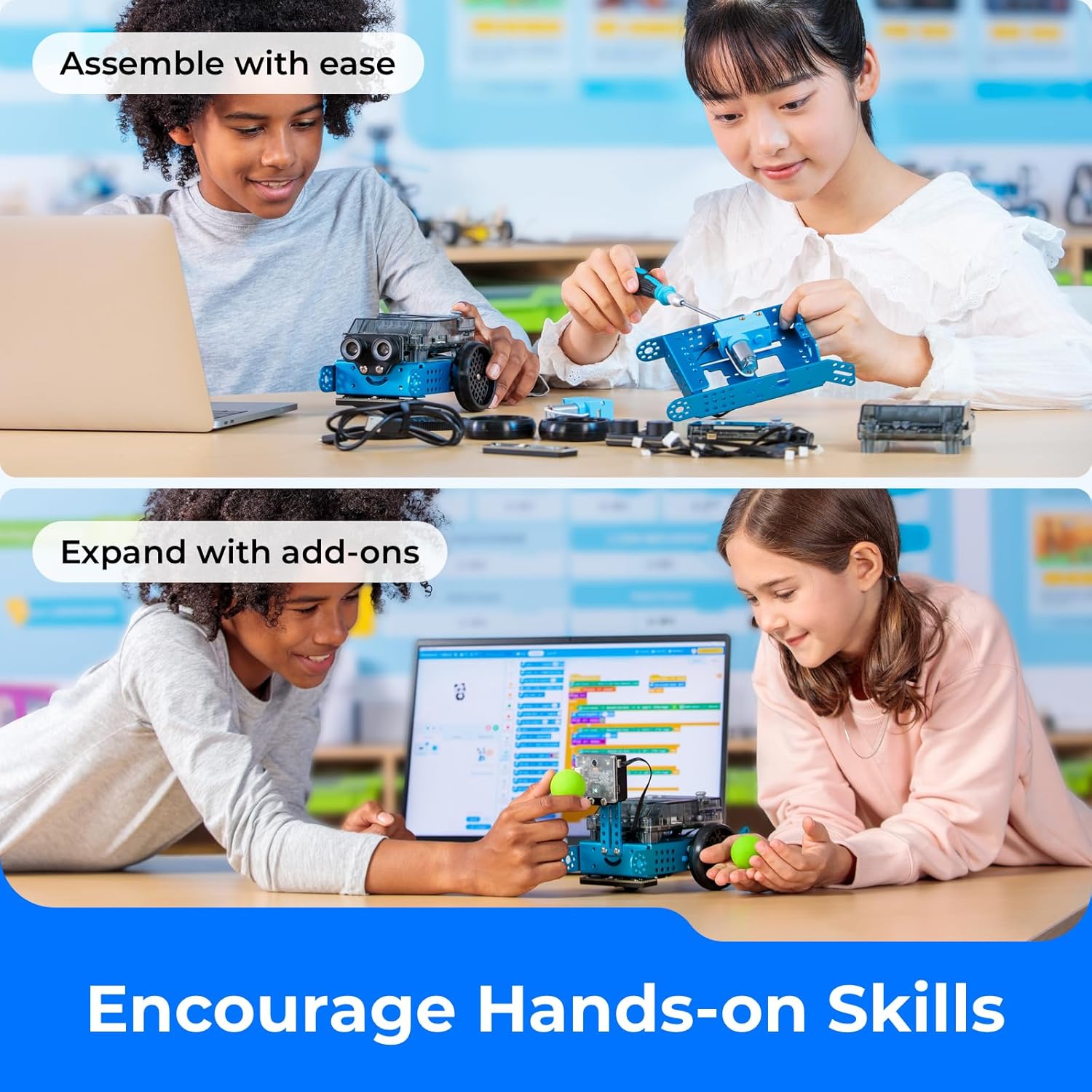 Makeblock mBot2 | Hands-on & Logical Thinking Skills with a Buildable Coding Robot for Kids Age 8+