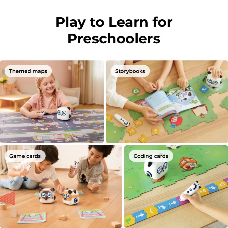 Makeblock mTiny: Smart Panda Robot for Preschoolers to Learn Coding, Math, Language... | Tech / Eng Educational Set for Kids Age 3+