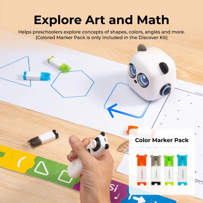 Makeblock mTiny: Smart Panda Robot for Preschoolers to Learn Coding, Math, Language... | Tech / Eng Educational Set for Kids Age 3+