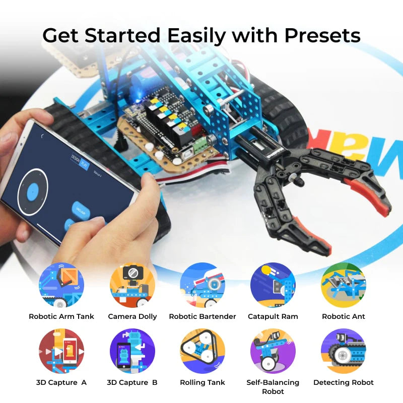 Makeblock mBot Ultimate: 10-in-1 Robot Building Kit for Students | Tech / Eng Educational Set for Kids Age 12+