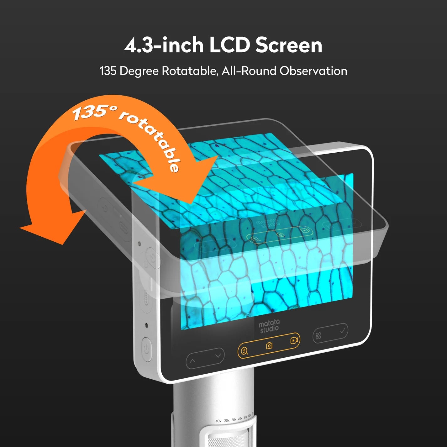 MatataStudio MX2-AS Digital Microscope - 100x-1600x | Science STEM Kit for Kids Age 6+
