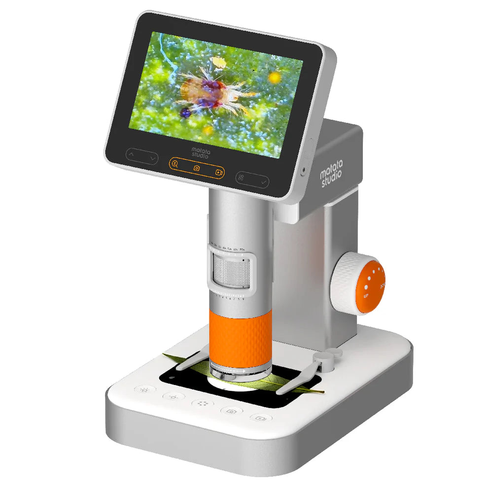 MatataStudio MX2-AS Digital Microscope - 100x-1600x | Science STEM Kit for Kids Age 6+