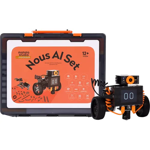 MatataStudio Nous AI Set - A Modular Artificial Intelligence Educational Robot | Tech / Eng STEAM Kit for Kids Age 12+