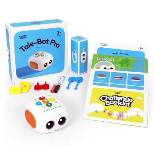 MatataStudio Tale-Bot Pro - Screenless Coding Robot | Tech / Eng STEAM Kit for Kids Age 3+