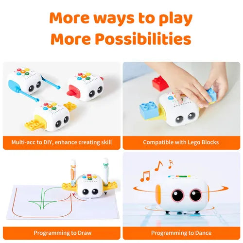 MatataStudio Tale-Bot Pro - Screenless Coding Robot | Tech / Eng STEAM Kit for Kids Age 3+