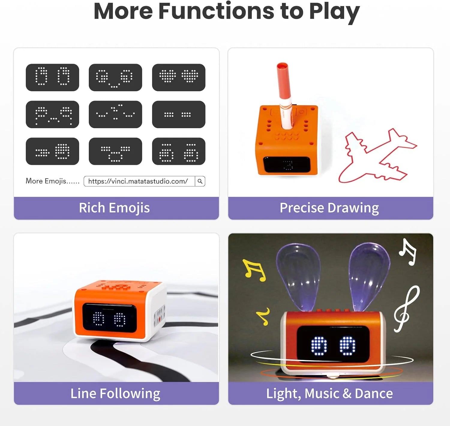 MatataStudio VinciBot Classroom Set | pack of 6 robots, charging stations and STEM/AI resources for Kids Age 8+