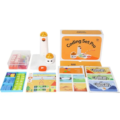 Matatastudio Coding Set Pro - Screenless Coding Robot | Tech / Eng STEAM Kit for Kids Age 5+