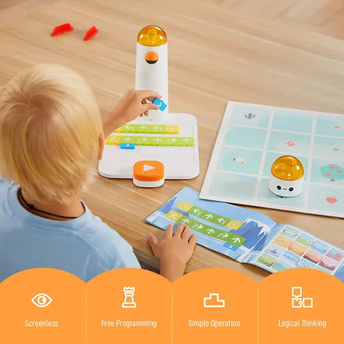 Matatastudio Coding Set Pro - Screenless Coding Robot | Tech / Eng STEAM Kit for Kids Age 5+