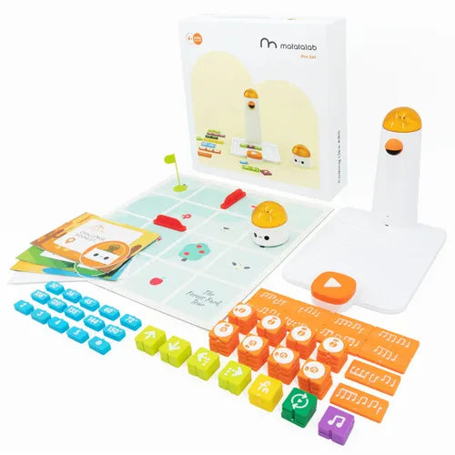 Matatastudio Coding Set Pro - Screenless Coding Robot | Tech / Eng STEAM Kit for Kids Age 5+