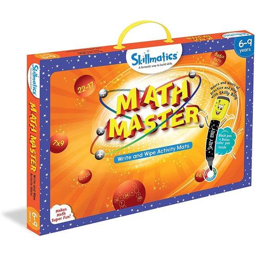 Math Master | Write and Wipe Activity Mats | Mathematics set by SkillMatics IN | Age 6+