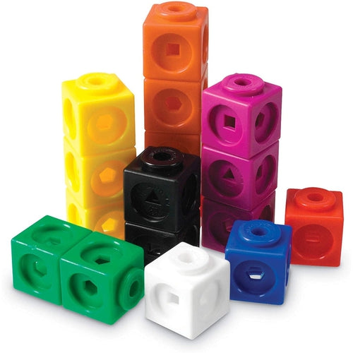 Mathlink® Cubes, Set Of 100 pcs | educational kit by Learning Resources US for kids Age 5+