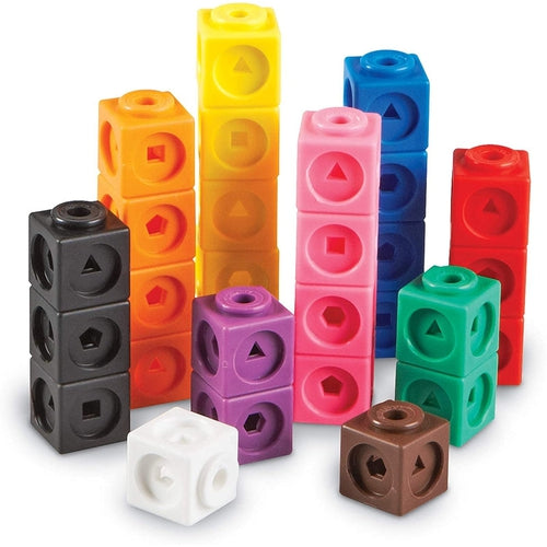 Mathlink® Cubes, Set Of 100 pcs | educational kit by Learning Resources US for kids Age 5+