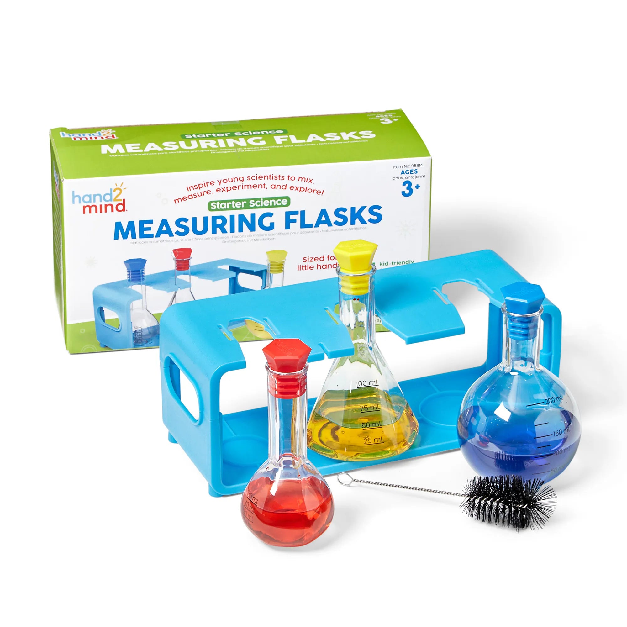 Starter Science Measuring Flask Set - 95814 | Classroom Set by Learning Resources Hand2Mind for kids Age 3+