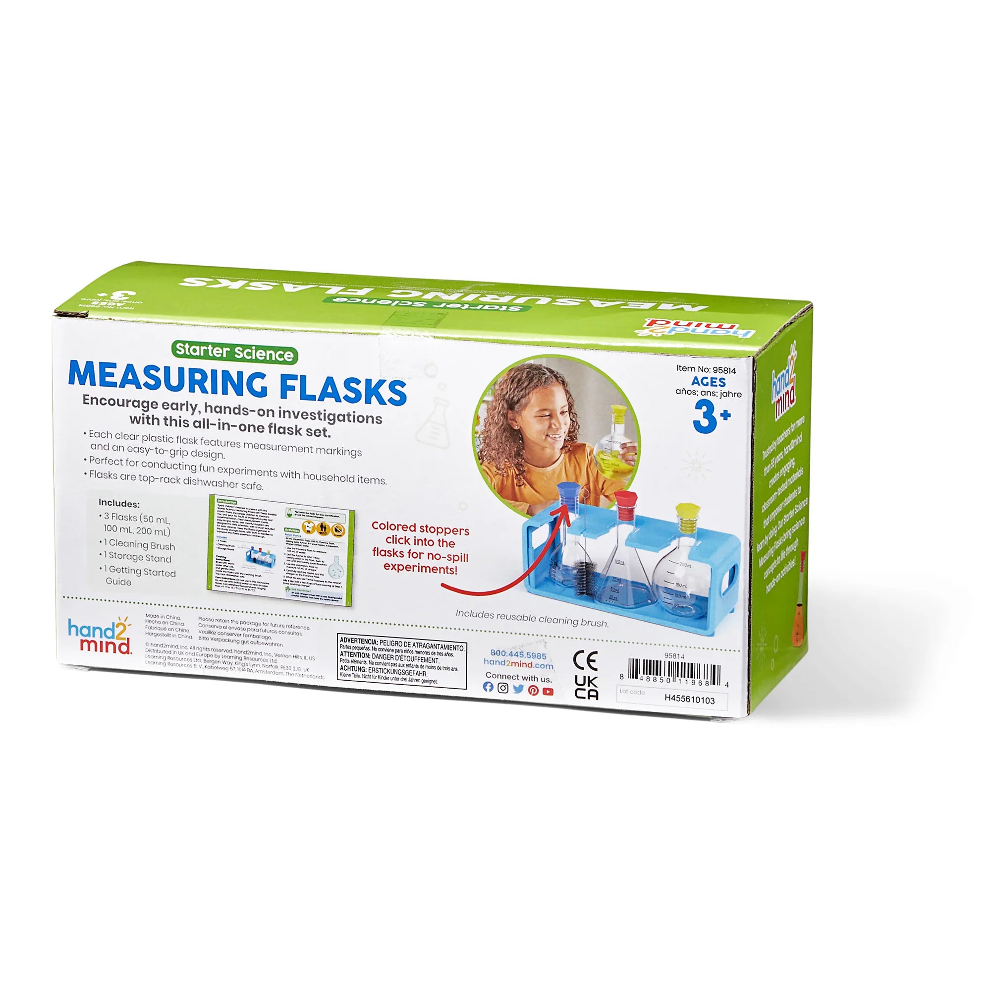 Starter Science Measuring Flask Set - 95814 | Classroom Set by Learning Resources Hand2Mind for kids Age 3+