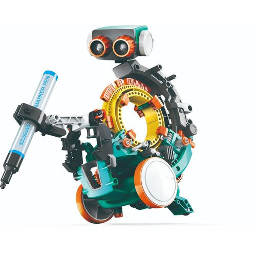 Mech-5, Mechanical Coding Robot Kit - Truly innovative-screenless coding - Elenco / Teach Tech | TTC-895 STEM educational toy for kids Age 10+