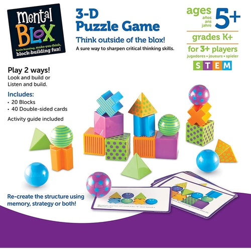 Mental Blox® Critical Thinking Game | Math Set by Learning Resources US | Age 5+