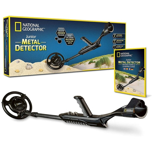 Metal Detector - Adjustable Lightweight Design | Great for Treasure Hunting | Science Set by National Geographic | Age 8+