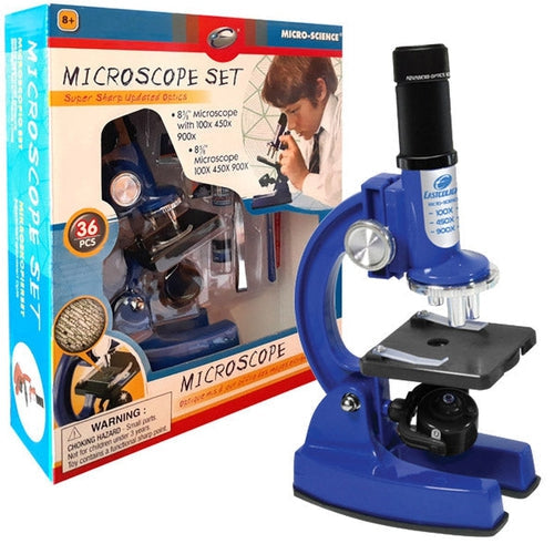 Microscope Set - 100/450/900X | 36PCS Science Set by Eastcolight | Age 8+